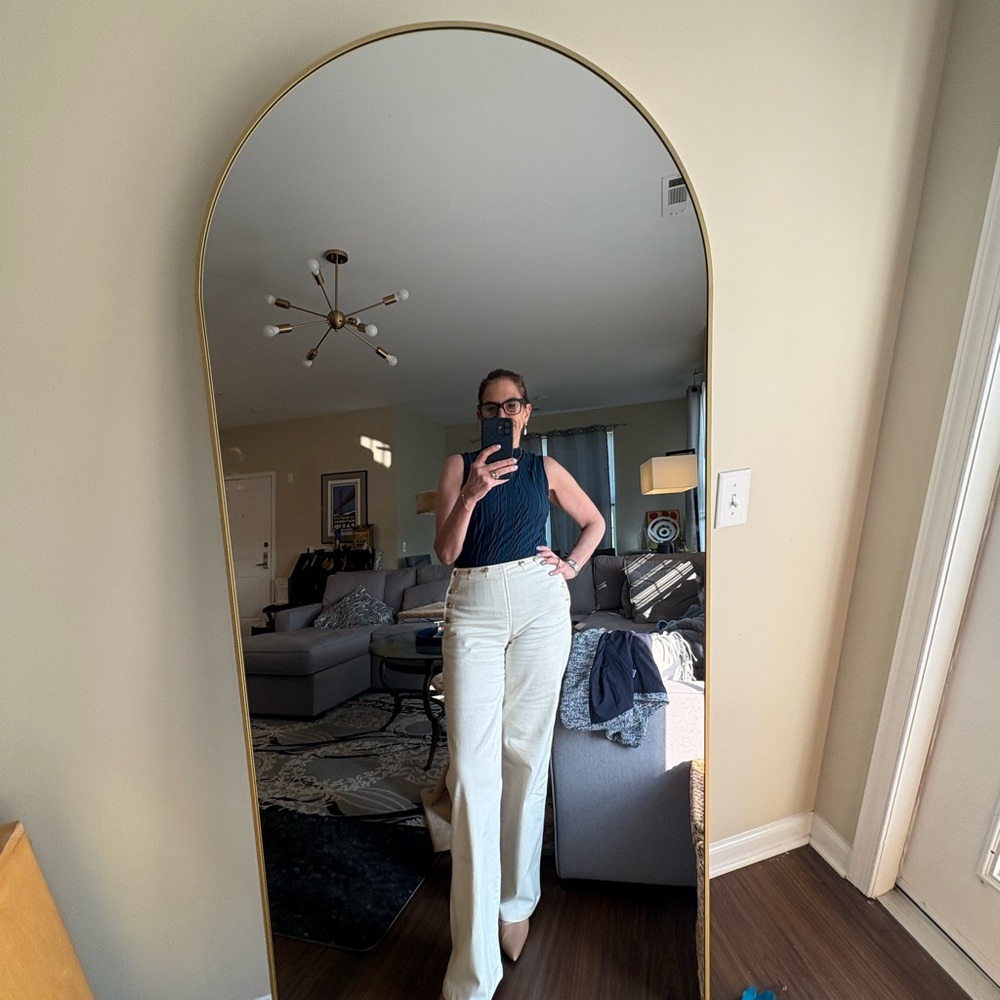 Tan Wide Leg High Waisted Pants - Picture 6 of 6
